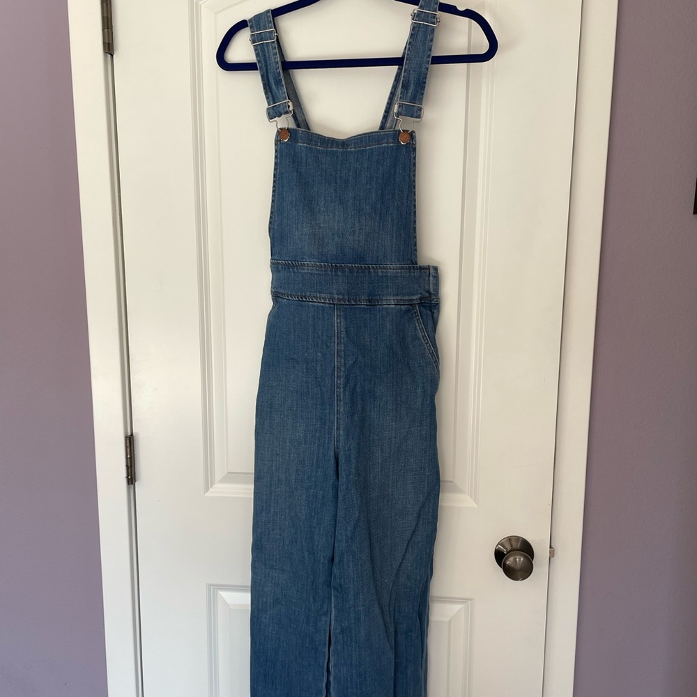 Madewell Cropped Wide Leg Overalls